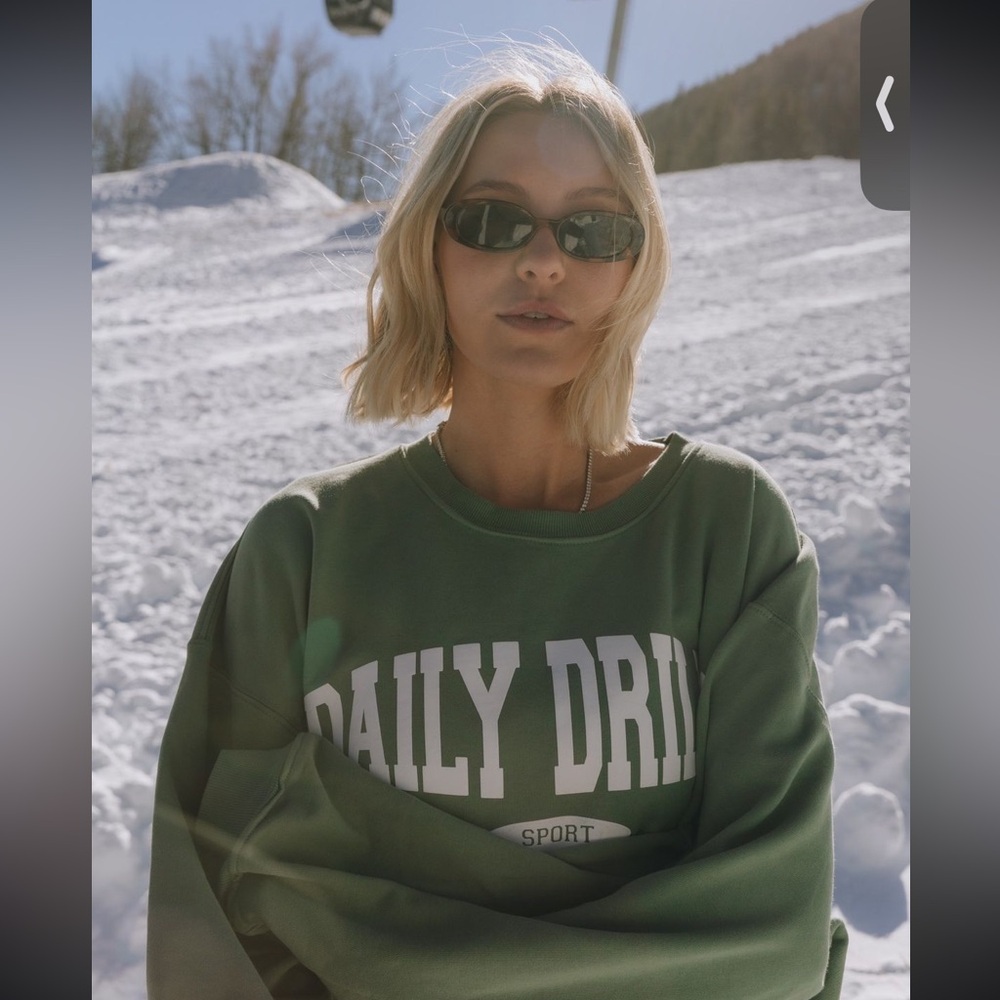 Green daily drills sweatshirt